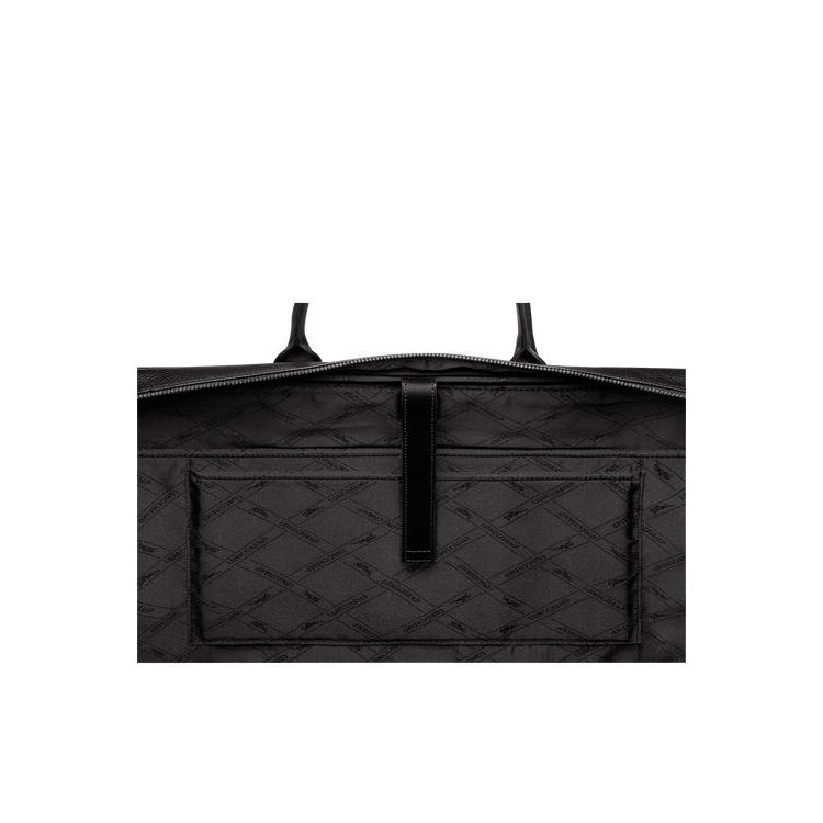 Longchamp Briefcase L Bőr Aktatáska Fekete | 703916ITH