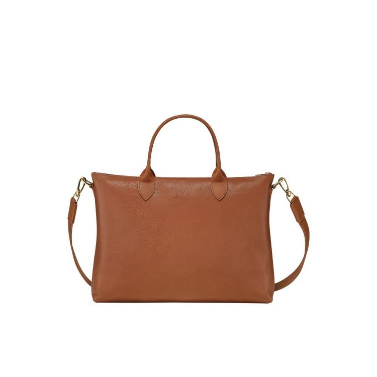 Longchamp Briefcase S Caramel Bőr Aktatáska Barna | 317469LON