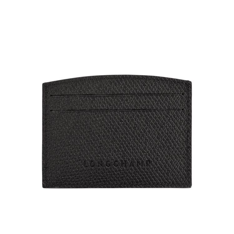 Longchamp Card Bőr Kártyatartó Fekete | 931540TOX