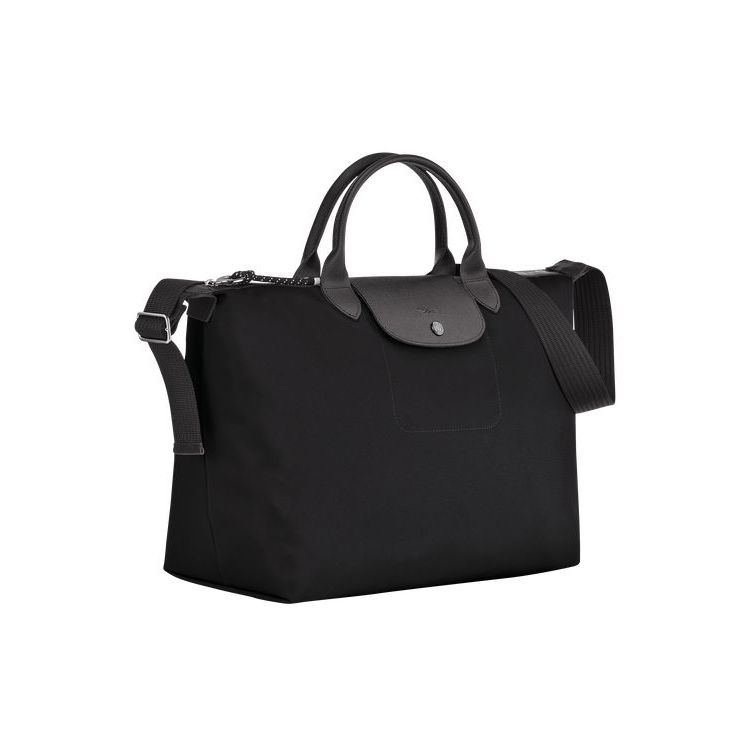 Longchamp L Recycled canvas Kézitáska Fekete | 693482GTO