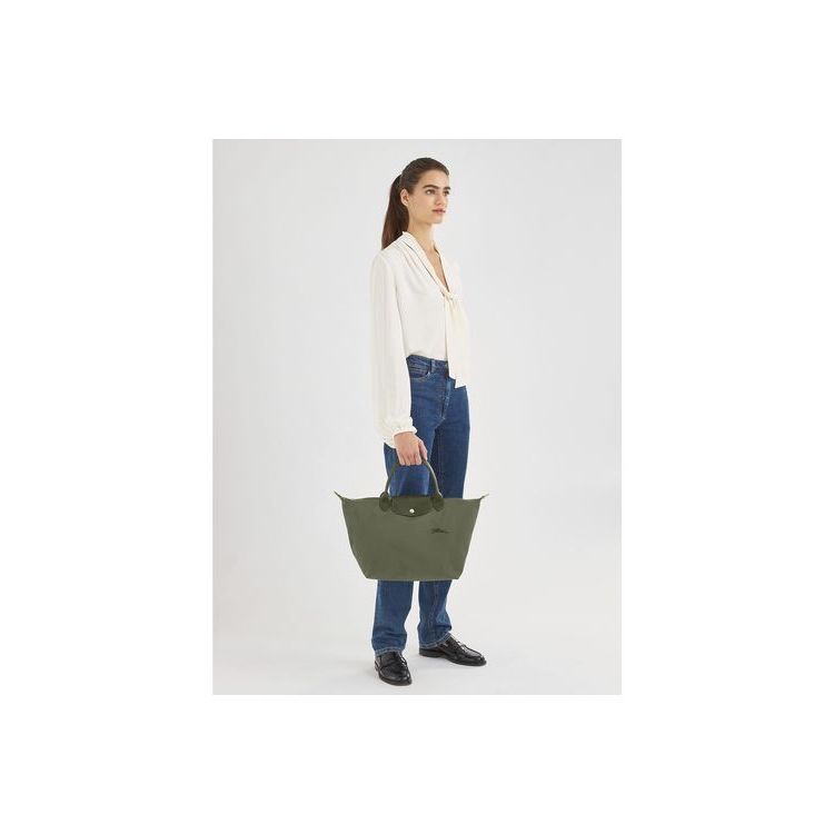 Longchamp M Forest Recycled canvas Kézitáska Zöld | 102385OYC
