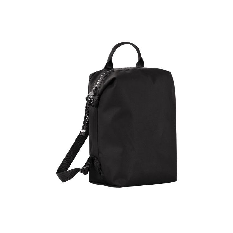 Longchamp Recycled canvas Hátizsák Fekete | 036789ERQ