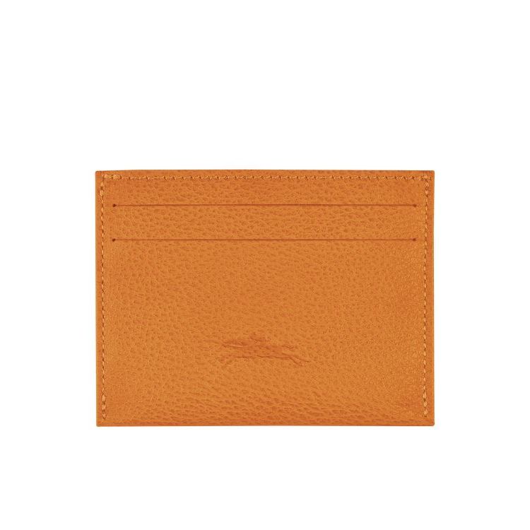 Longchamp Saffron Bőr Kártyatartó Narancssárga | 643207DNV