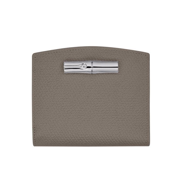 Longchamp Turtledove Bőr Pénztárca Szürke | 630851JQR