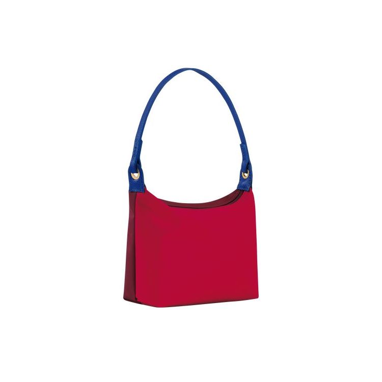Longchamp Vászon Válltáskák Piros | 603189PWA