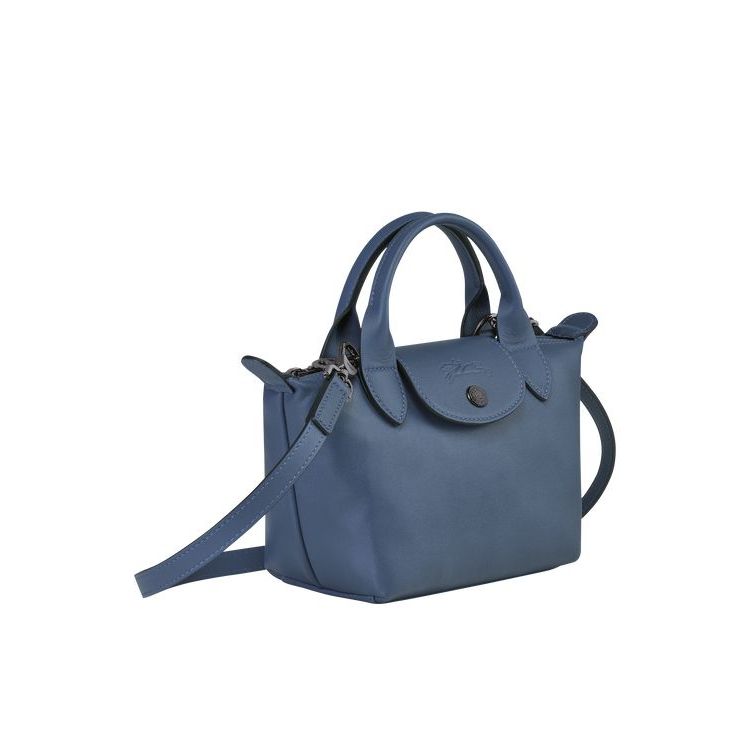 Longchamp Xs Bőr Kézitáska Kék | 307192ZVX